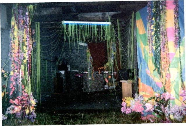 decorated the backyard for a little party.jpg