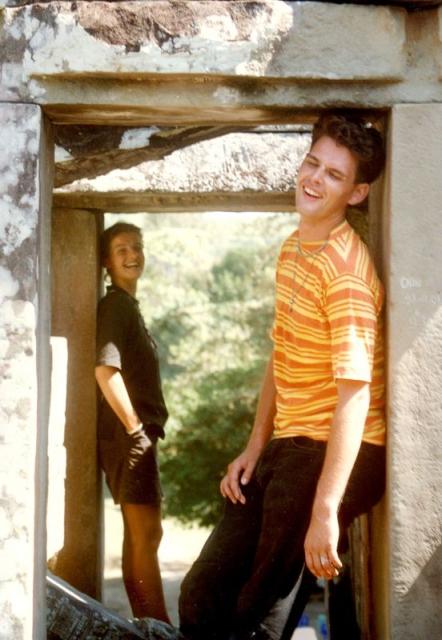 having a laugh in the doorway.jpg